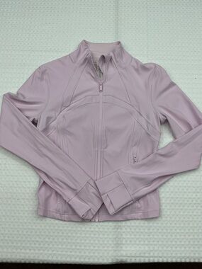 lululemon cropped define jacket meadow sweet pink